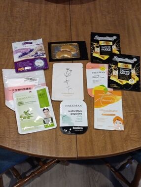 Assorted Women's Skincare Sheet & Eye Masks - Mixed Colors, Multiple Brands